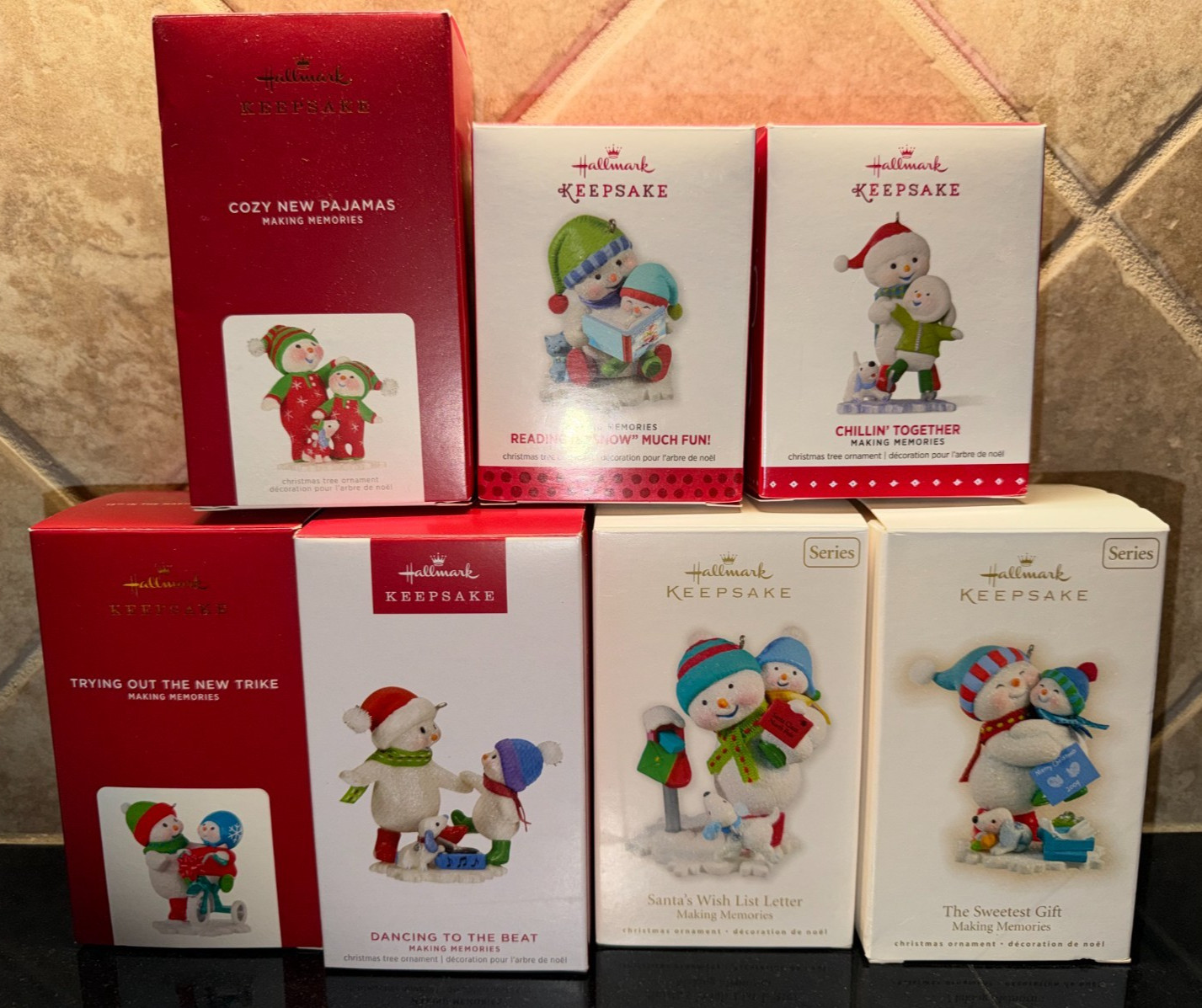 Hallmark Ornaments Making Memories Lot of 7 - 2009 2010 2013 2015 2020 2021 2023 Hallmark Ornaments Making Memories Lot of 7 - 2009 2010 2013 2015 2020 2021 2023