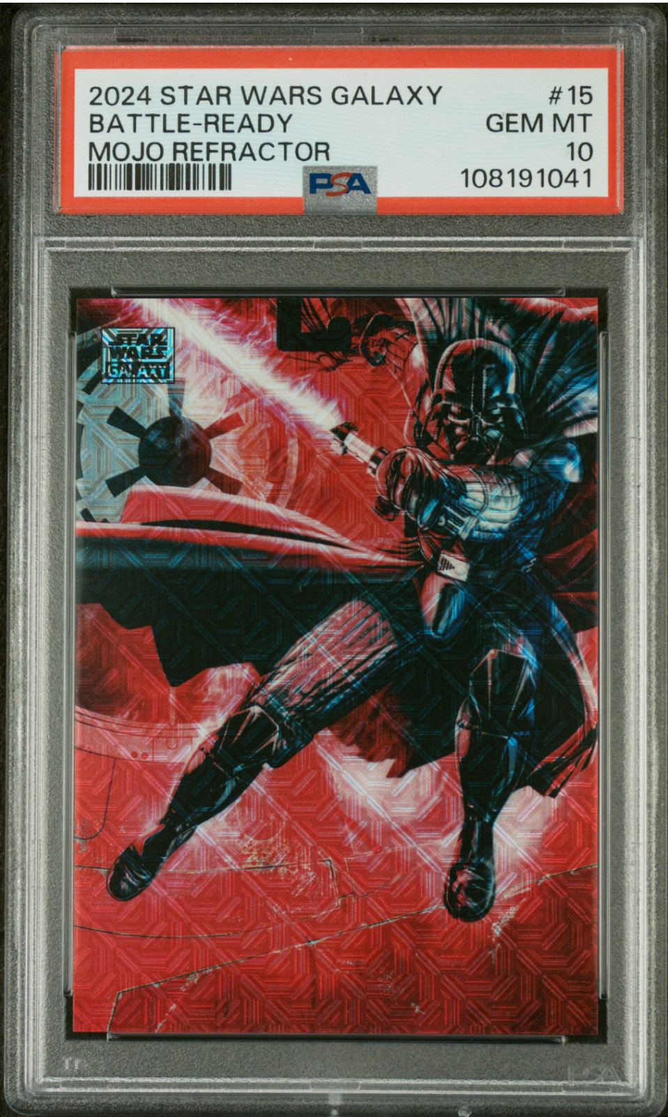2024 Topps Star Wars Chrome Galaxy Battle Ready Mojo /50 PSA 10 LOW POP 2024 Topps Star Wars Chrome Galaxy Battle Ready Mojo /50 PSA 10 LOW POP