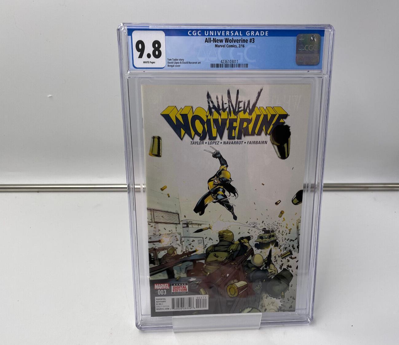All-New Wolverine #3 CGC 9.8 2nd Appearance of Gabby Marvel 2016