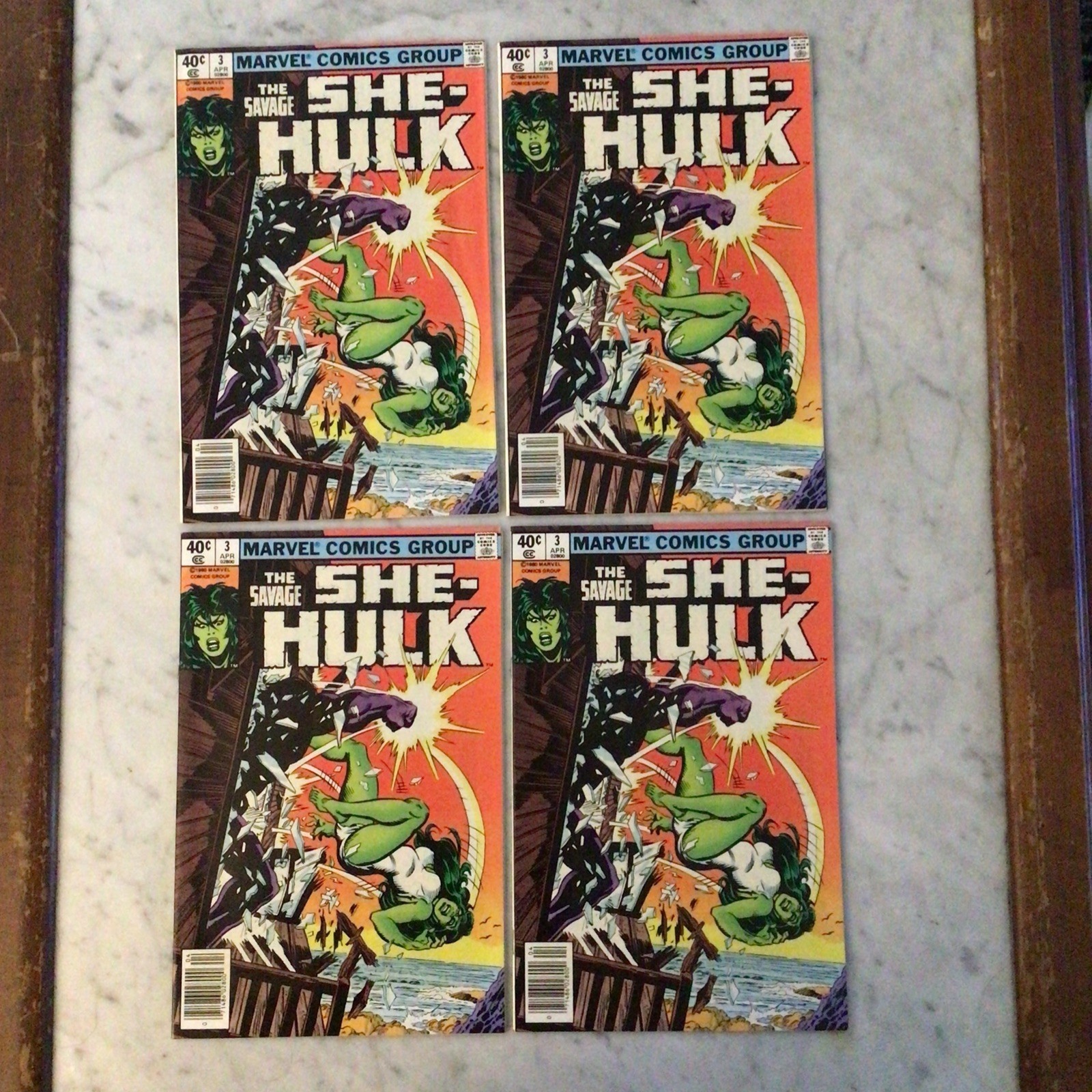SAVAGE SHE-HULK No. 3 New NM 3rd Appearance She-Hulk. 4 Copies Marvel 1980 SAVAGE SHE-HULK No. 3 New NM 3rd Appearance She-Hulk. 4 Copies Marvel 1980