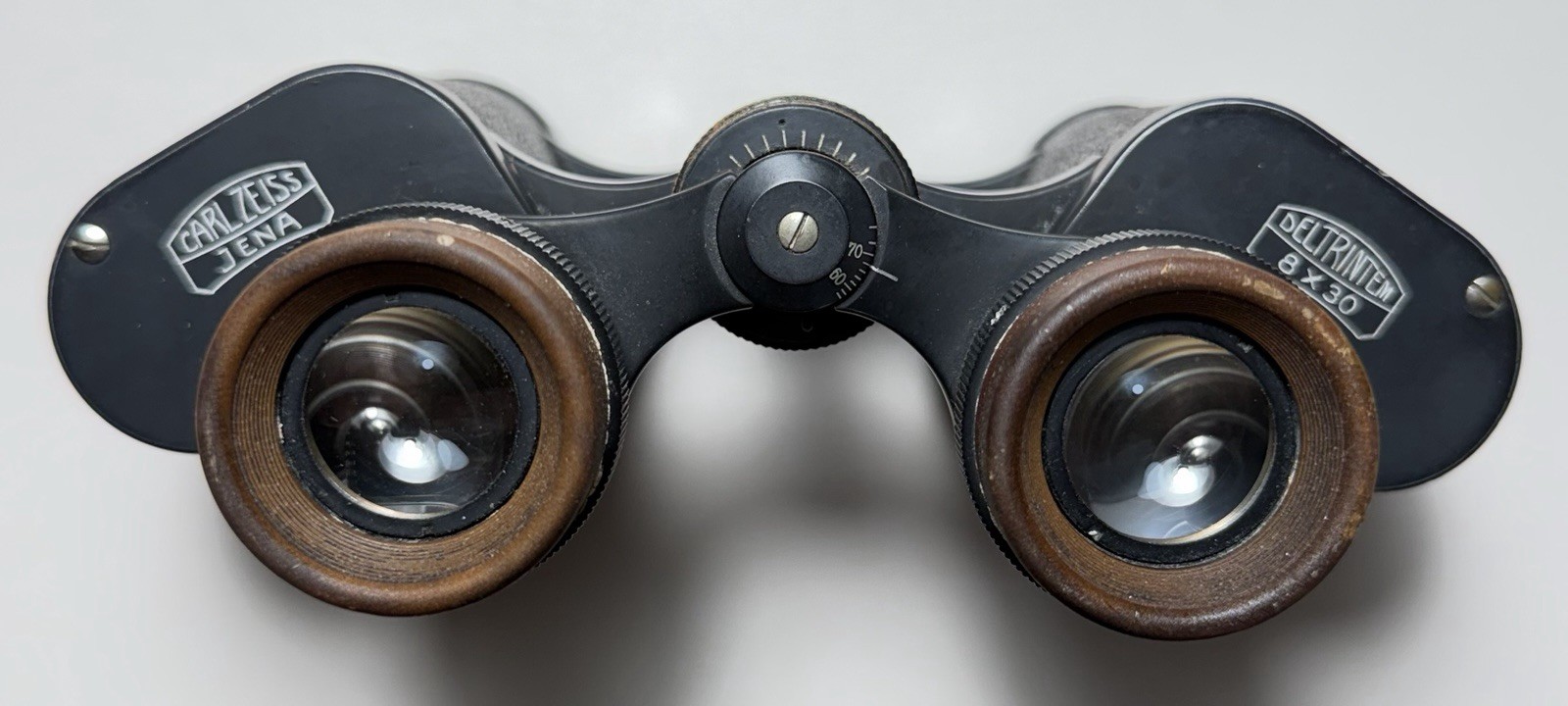Vintage Carl Zeiss Jena Deltrintem 8x30 Binoculars Germany Prewar c.1930