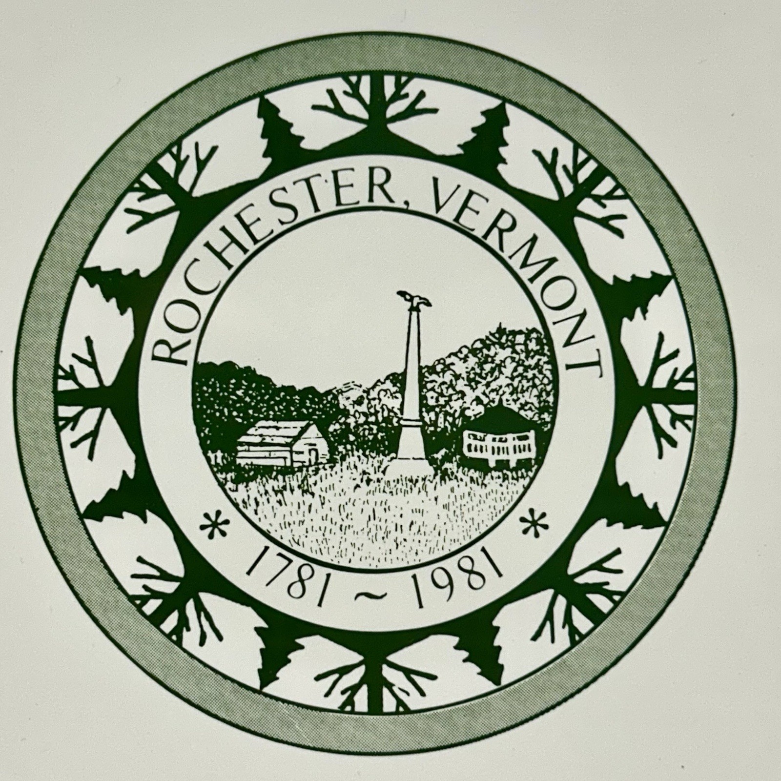 Rochester Vermont Town Seal Trivet 6 Rochester Vermont Town Seal Trivet 6