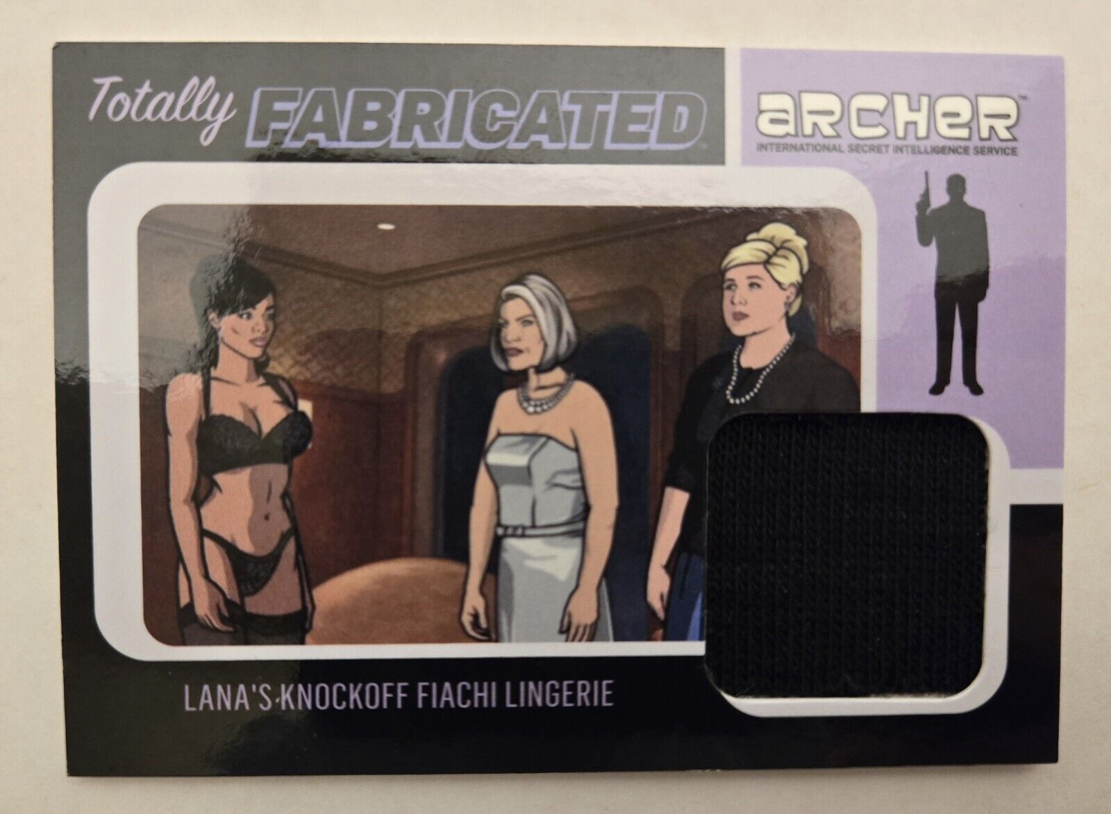 Archer seasons 1-4 Totally Fabricated insert card TF-03 Lana\'s Knockoff Lingerie