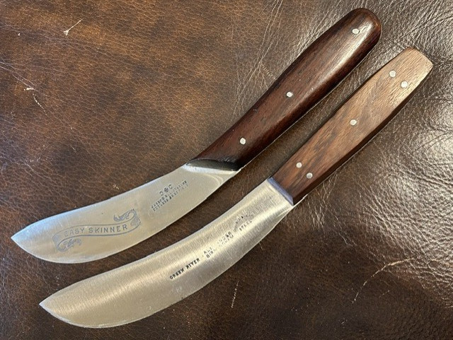 Vintage Skinning Knife Joseph Elliot Alexander Birminham Sheffield Ebony Grip