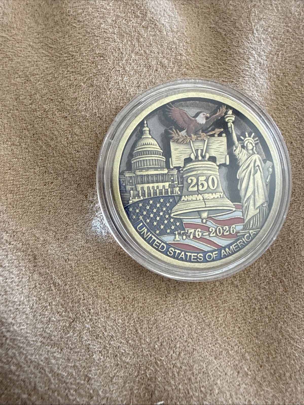 What An Awesome “250th Anniversary” Cut Out Coin Of The United States Of America What An Awesome “250th Anniversary” Cut Out Coin Of The United States Of America