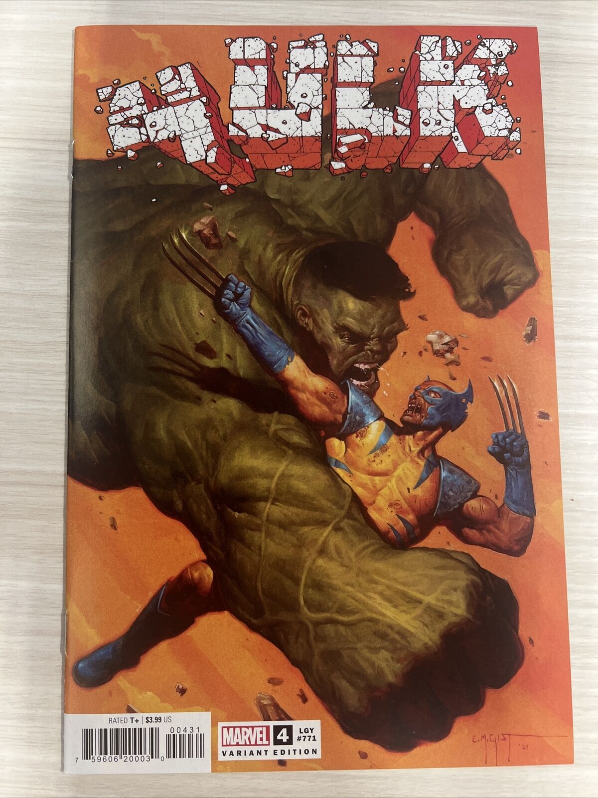 Hulk #4 1:25 E.M. Gist. Variant Marvel Comics 2022 Donny Cates Ryan Ottley