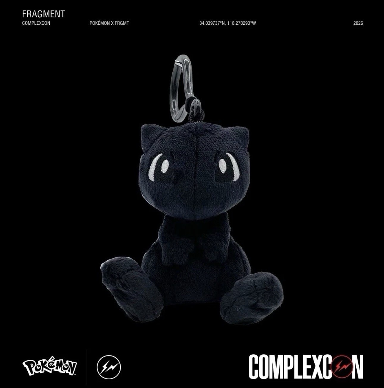 Fragment x Pokemon Mew Plush Key Chain Complexcon 2026 Exclusive Fragment x Pokemon Mew Plush Key Chain Complexcon 2026 Exclusive