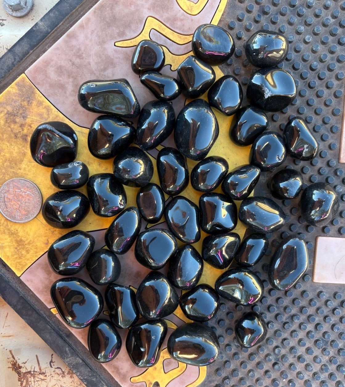 ☘️RR⛏️: 54 Silky Black Polished Apache Tears (Obsidian) Superior Az. 1 Lb 🌵 ☘️RR⛏️: 54 Silky Black Polished Apache Tears (Obsidian) Superior Az. 1 Lb 🌵
