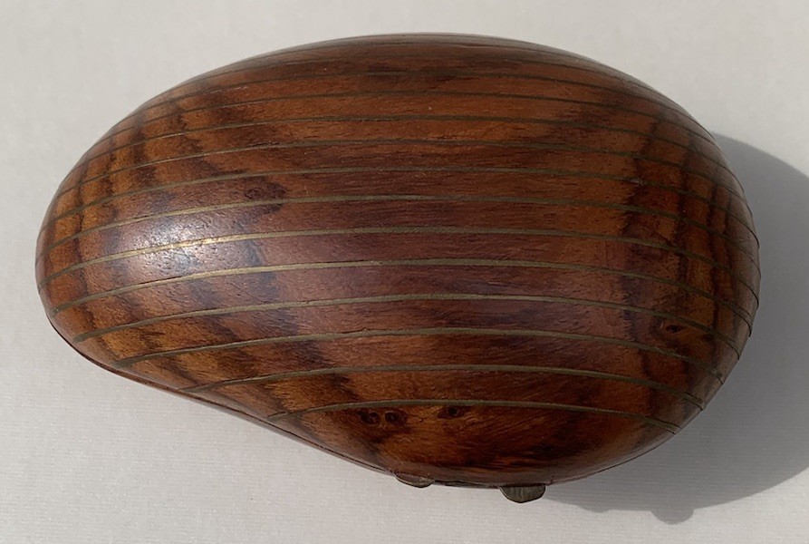 MCM Paul Evans & Phillip Lloyd Powell Style Rosewood Brass Inlay Trinket Box EUC MCM Paul Evans & Phillip Lloyd Powell Style Rosewood Brass Inlay Trinket Box EUC