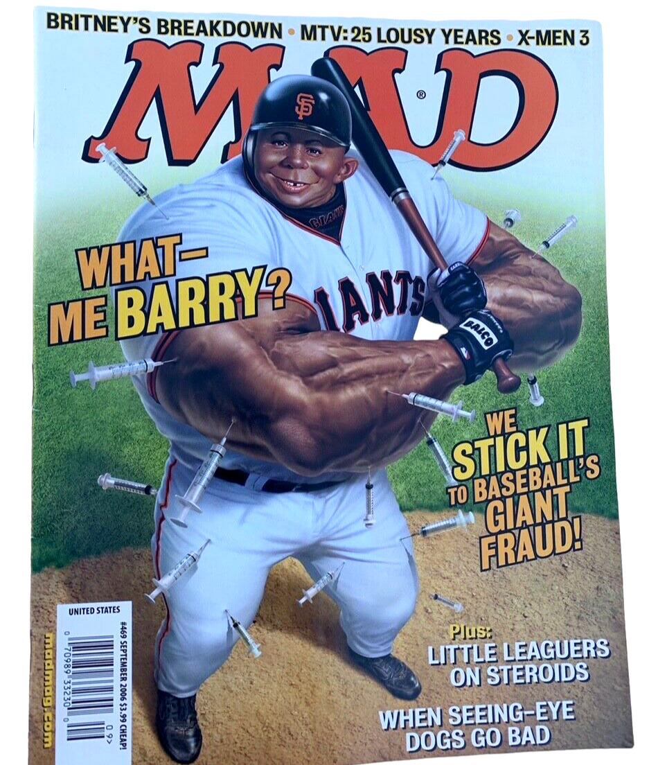 Mad Magazine 2006 MLB Barry Bonds San Francisco Giants