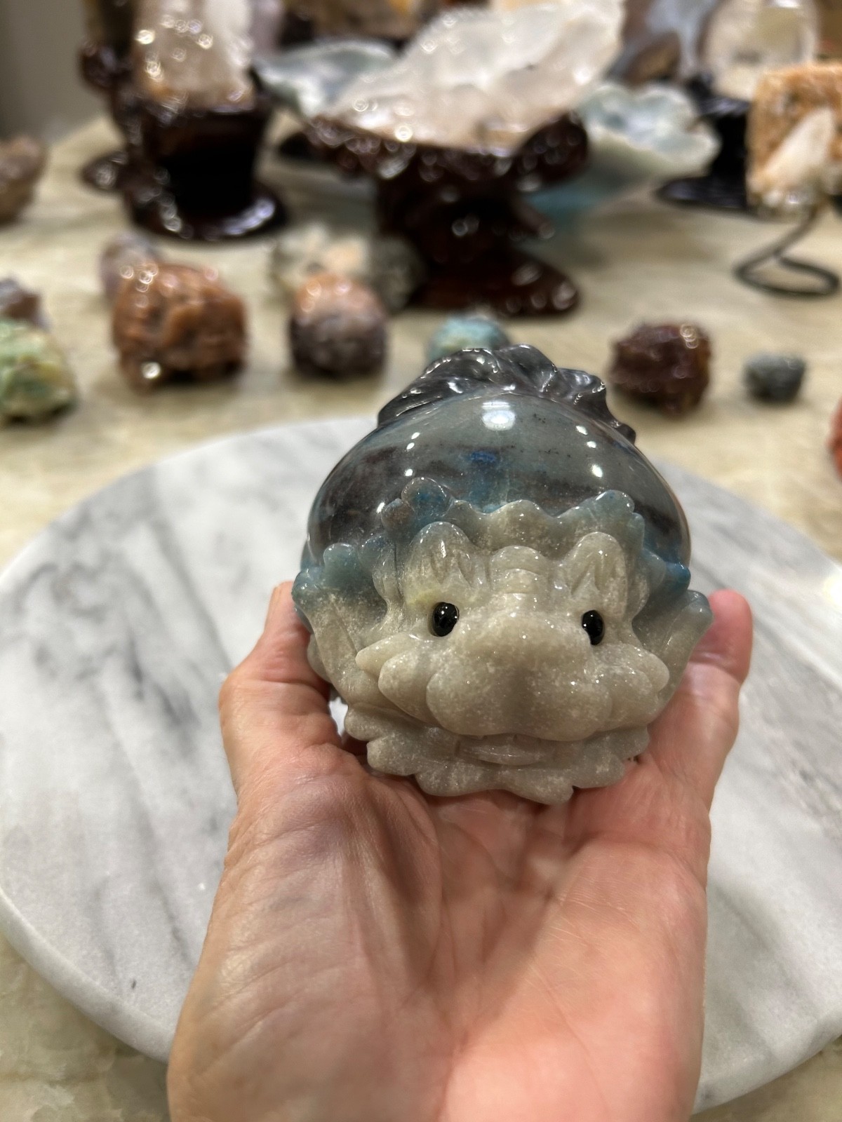 Trolleite Dragon Turtle Carving big