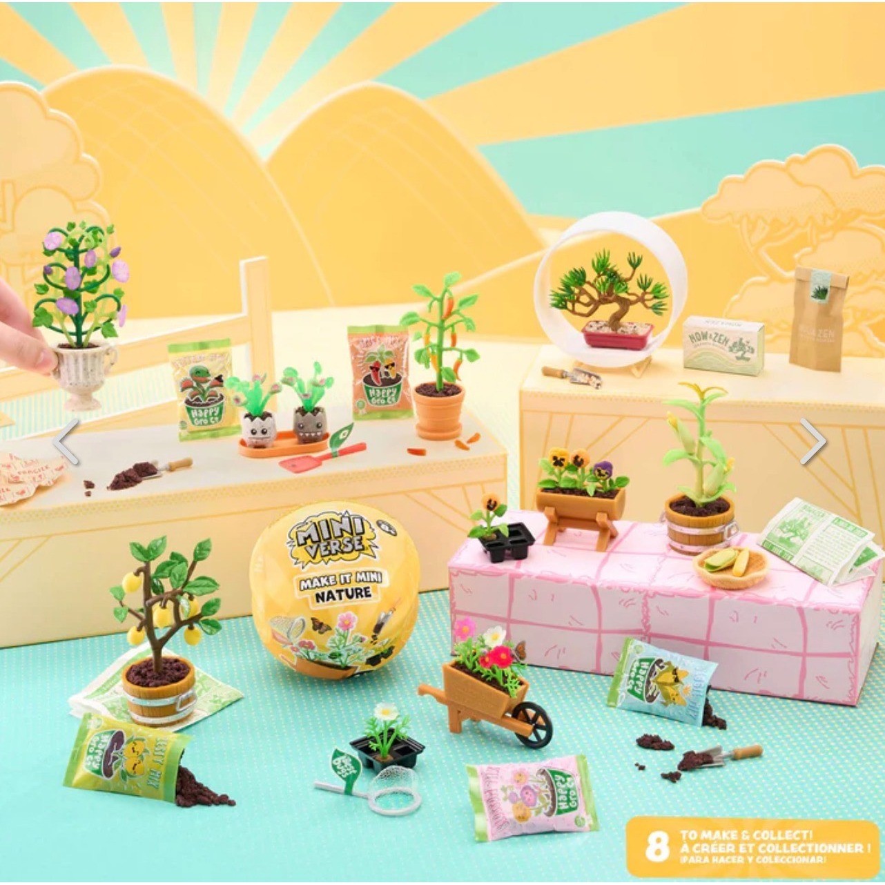 Miniverse Make It Mini Nature Series 3 FULL SET OF 8 Plants Garden Collectible Miniverse Make It Mini Nature Series 3 FULL SET OF 8 Plants Garden Collectible