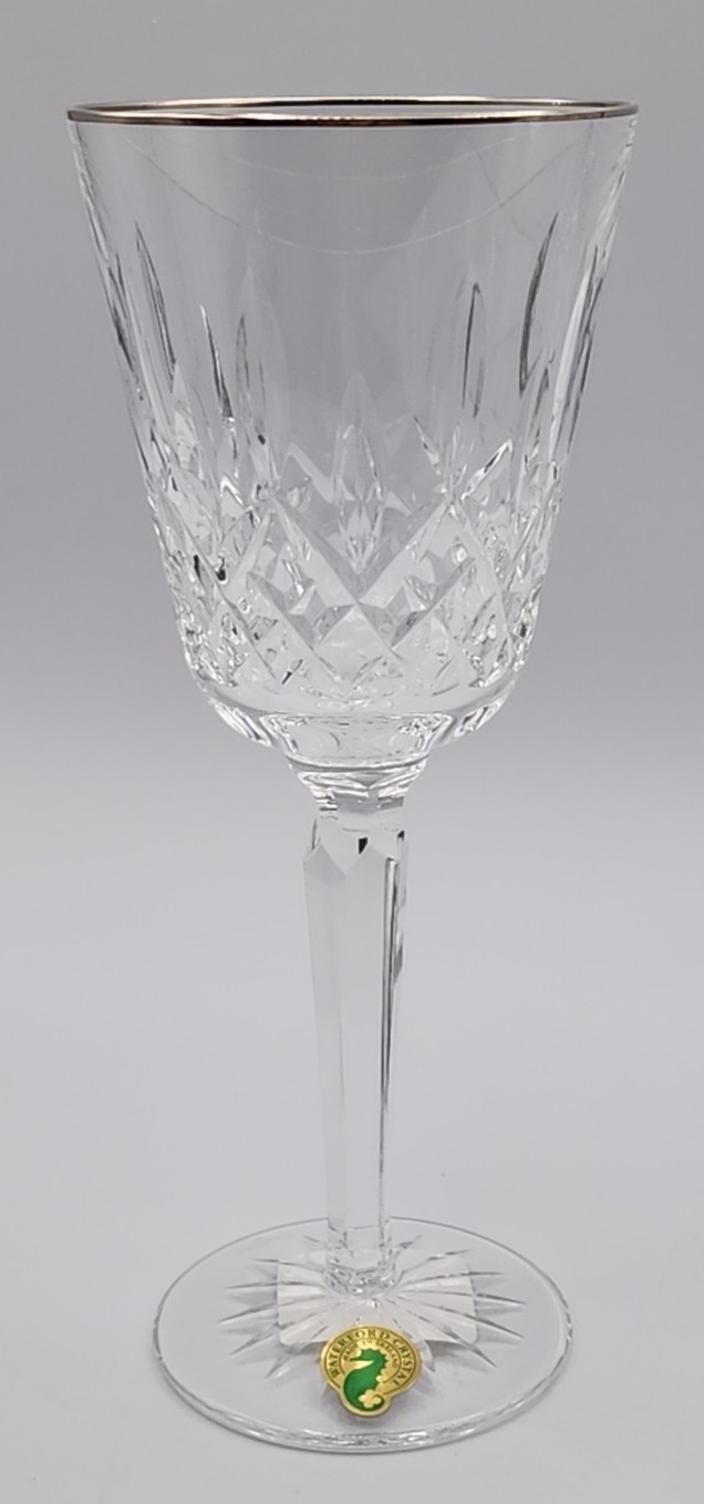 Waterford Lismore Platinum Goblet 8 1/4\