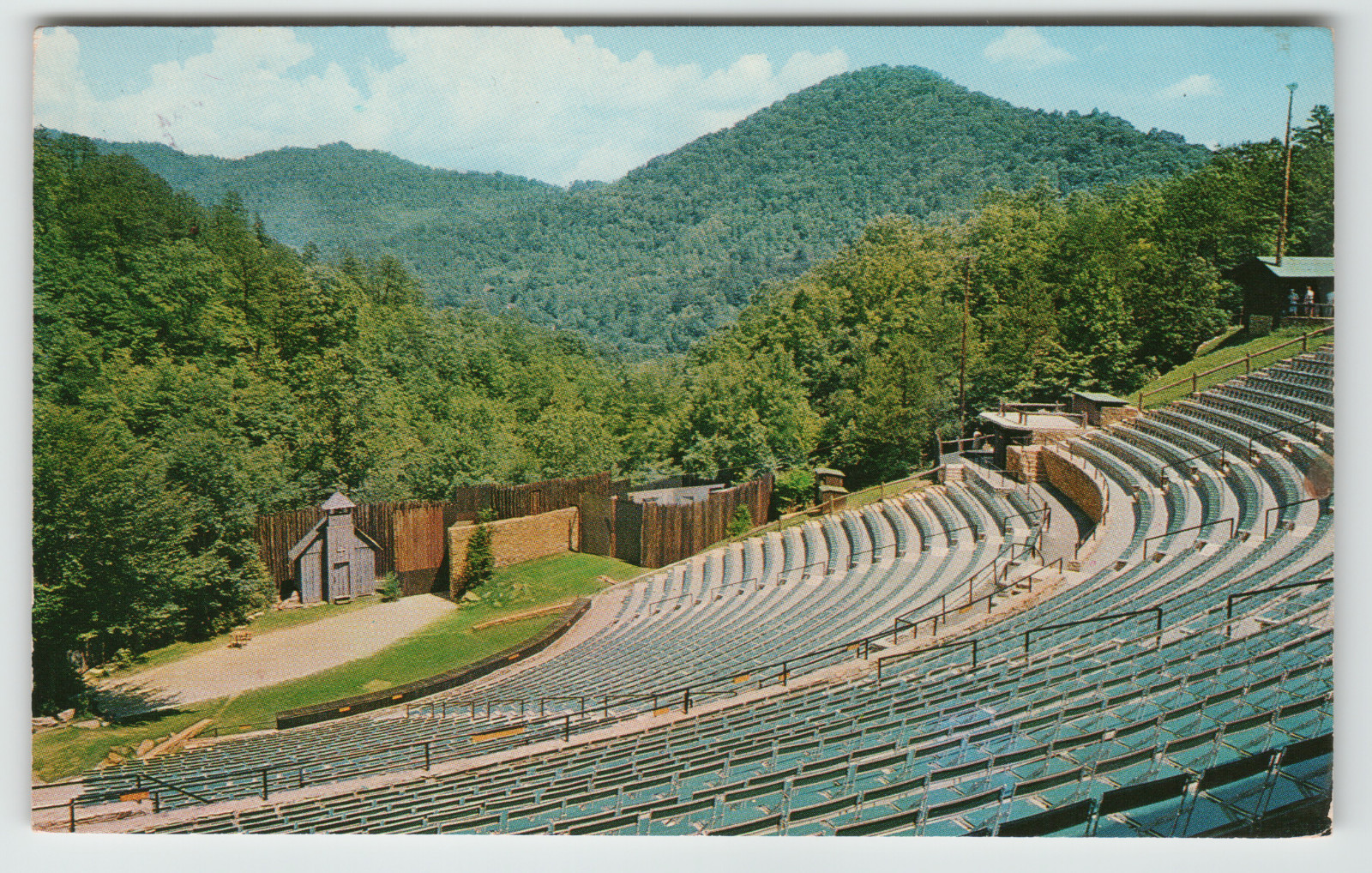 Postcard Mountainside Theatre Cherokee, NC. Postcard Mountainside Theatre Cherokee, NC.