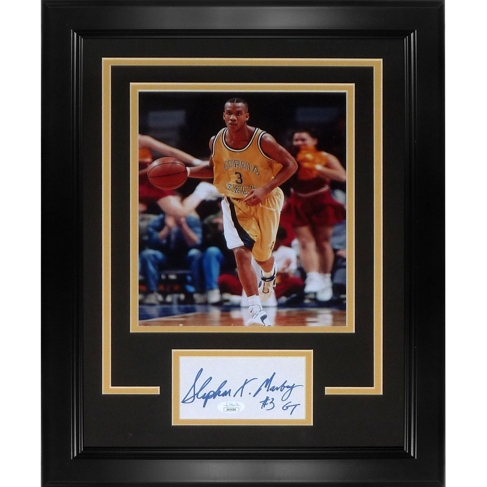 Stephon Marbury Autographed Georgia Tech Basketball 