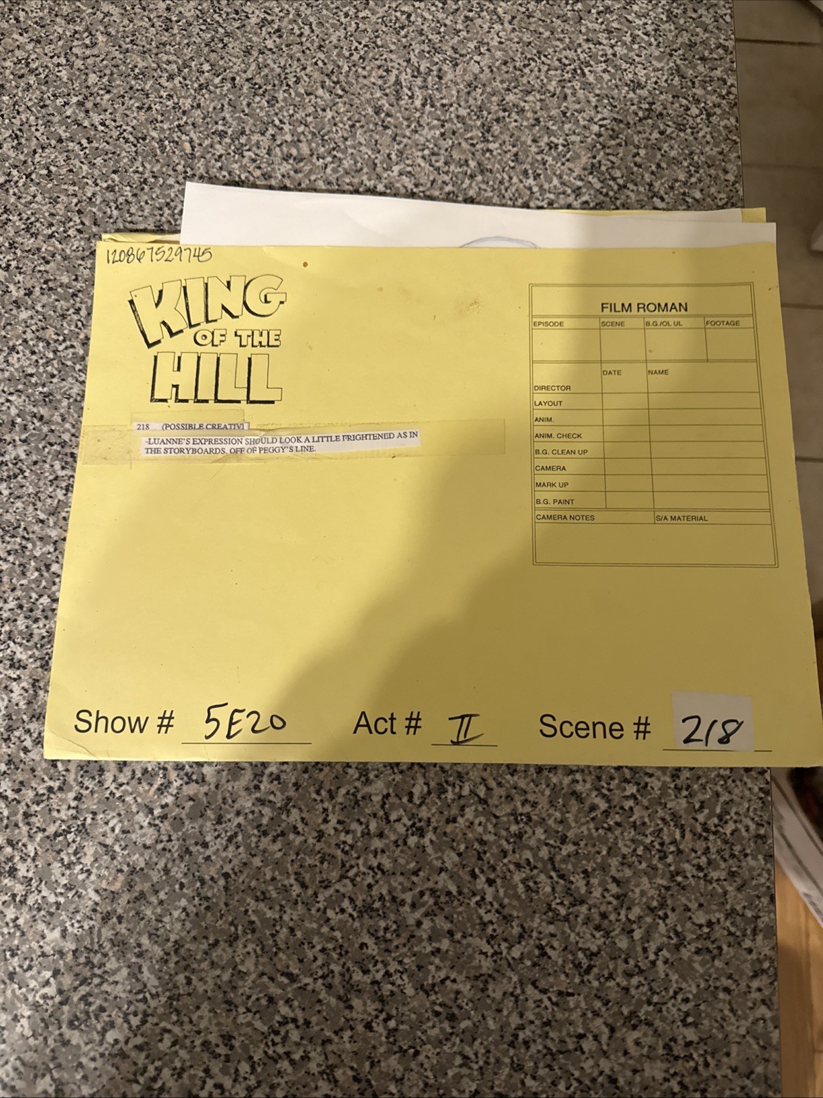 Orig KING OF THE HILL ANIMATION PENCIL DRAWN PRODUCTION ART 5 DRAWING AND FOLDER Orig KING OF THE HILL ANIMATION PENCIL DRAWN PRODUCTION ART 5 DRAWING AND FOLDER