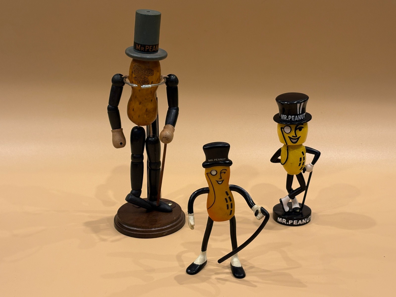 Mr. Peanut - Vintage Collectable Figures - Bobblehead, Gumby, HTF Jointed Doll Mr. Peanut - Vintage Collectable Figures - Bobblehead, Gumby, HTF Jointed Doll