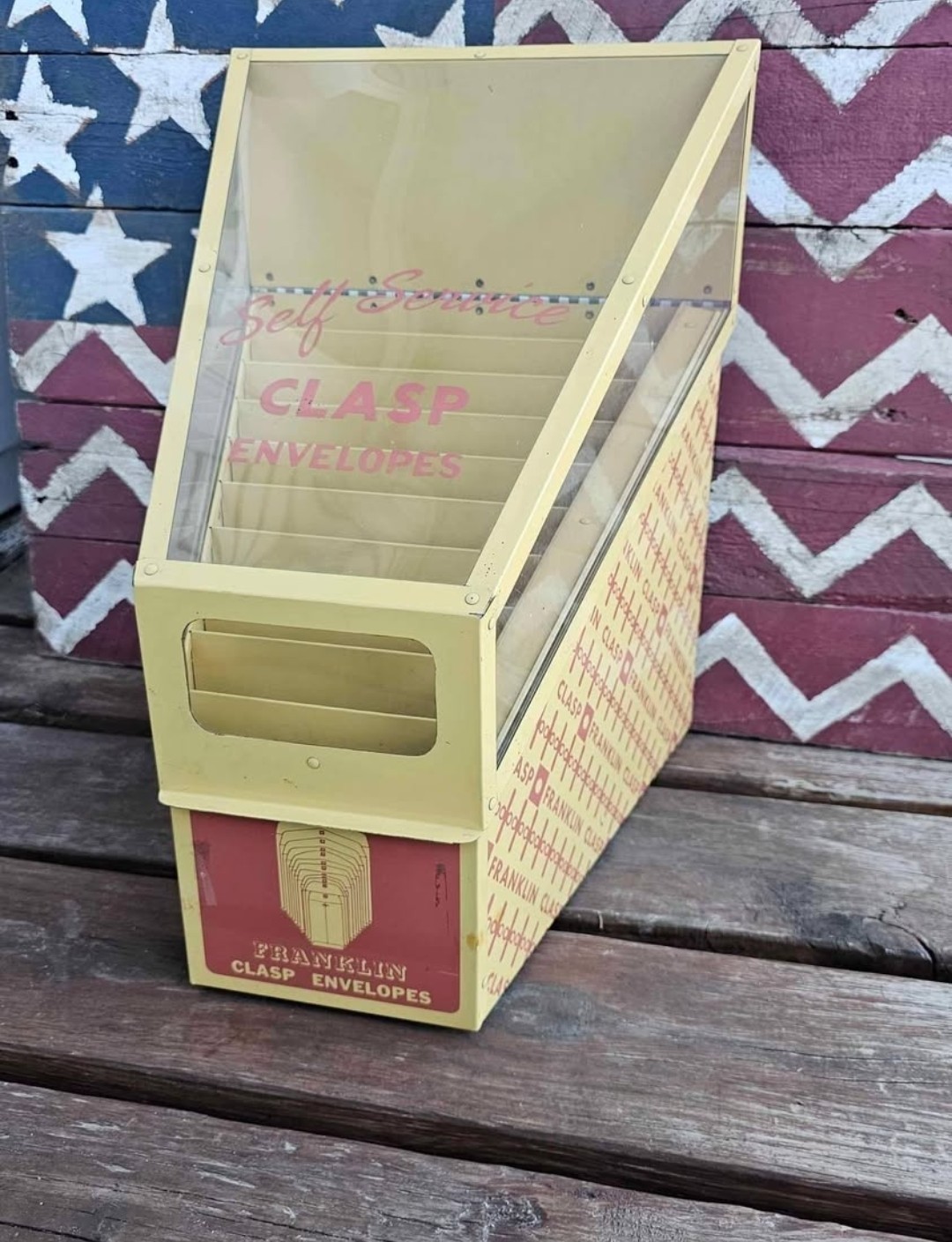 Vintage Franklin Clasp Envelope Store Display Hard to Find Vintage Franklin Clasp Envelope Store Display Hard to Find