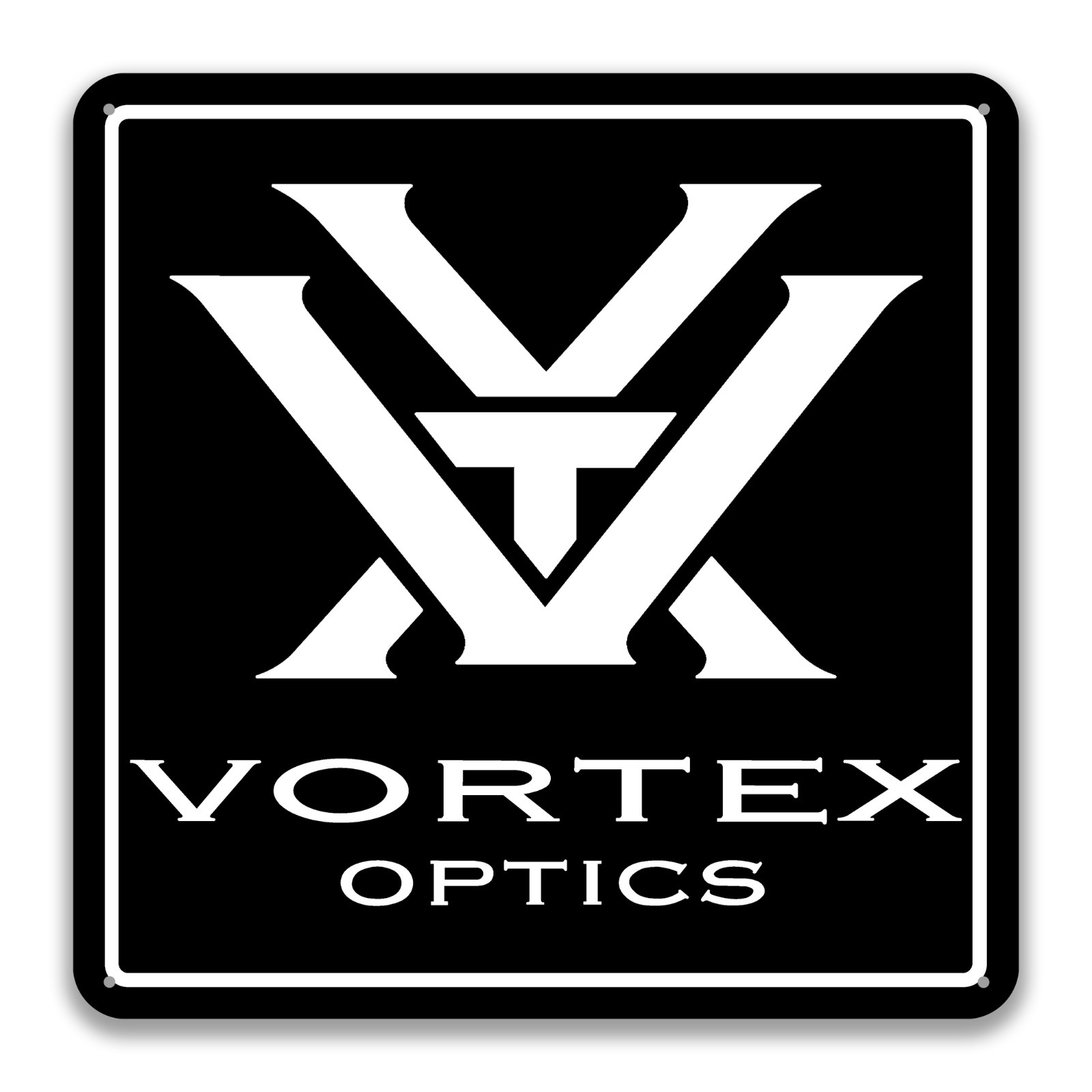 VORTEX OPTICS 12in x 12in Aluminum Sign - Mancave Gun Room Wall Art VORTEX OPTICS 12in x 12in Aluminum Sign - Mancave Gun Room Wall Art