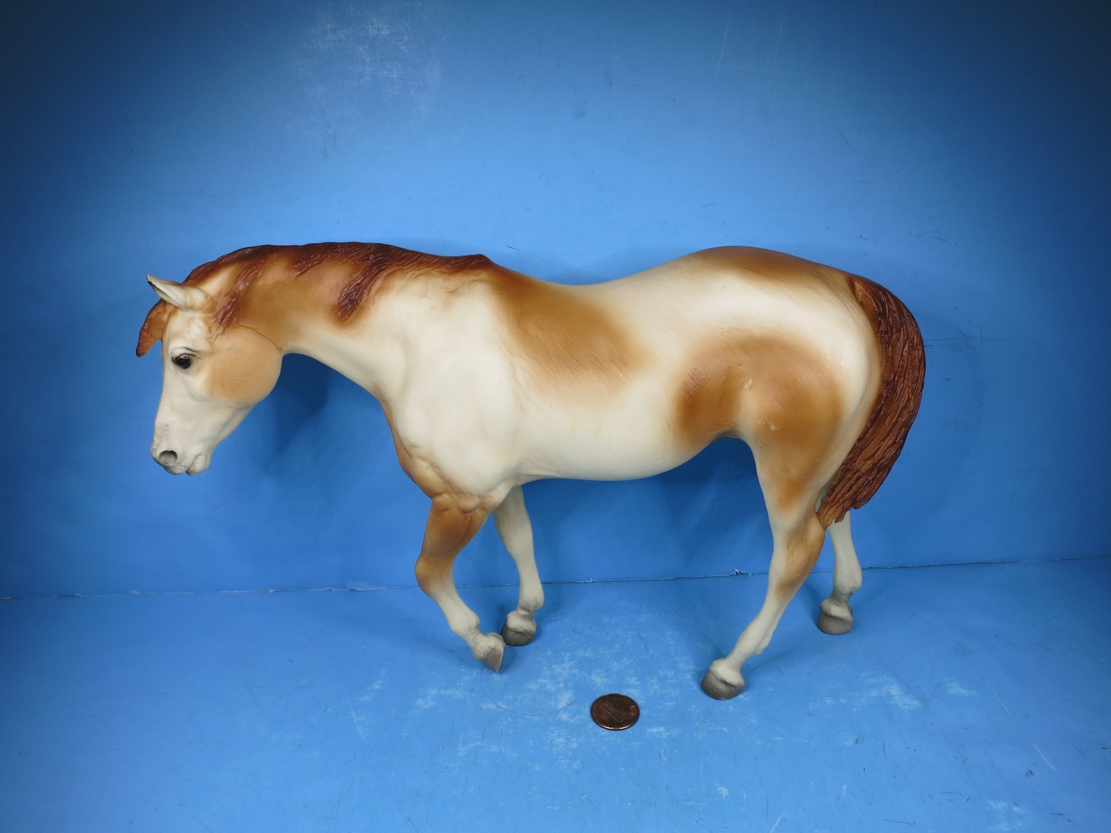 BREYER TRADITIONAL-Vintage Chestnut Pinto Indian Pony Mare-1973-1976-USED BREYER TRADITIONAL-Vintage Chestnut Pinto Indian Pony Mare-1973-1976-USED
