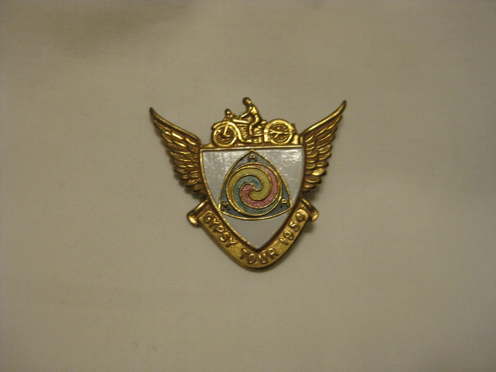 Vintage AMA Gypsy Tour Pin 1954 Motorcycle 50s Vintage AMA Gypsy Tour Pin 1954 Motorcycle 50s