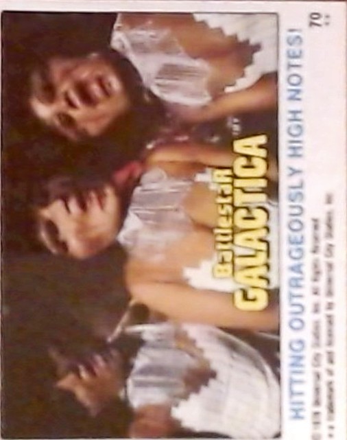 vintage 1978 battlestar galactica #70 hitting outrageous notes mint 9 psa