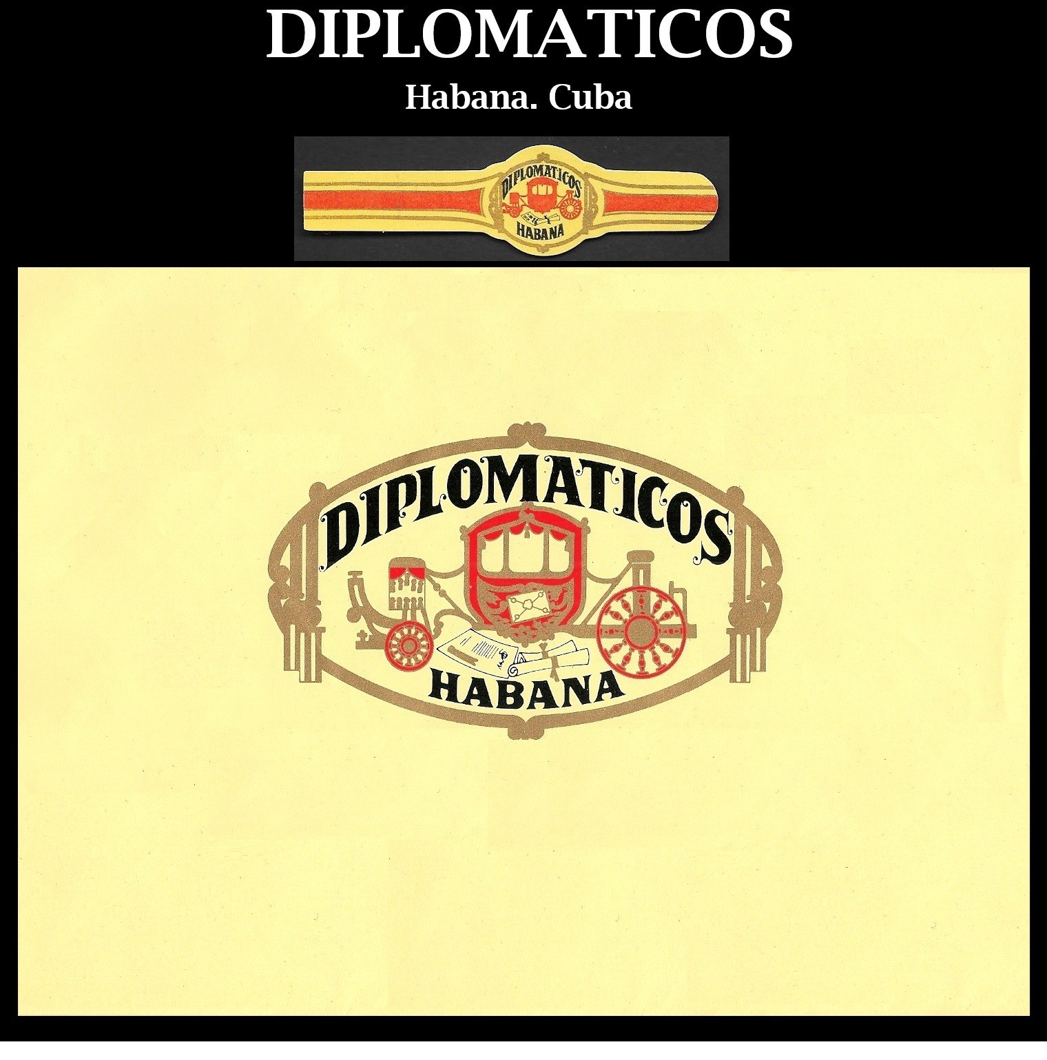 GREAT Cuban Cigar Label & Cigar Band. Havana COLLECTIBLES
