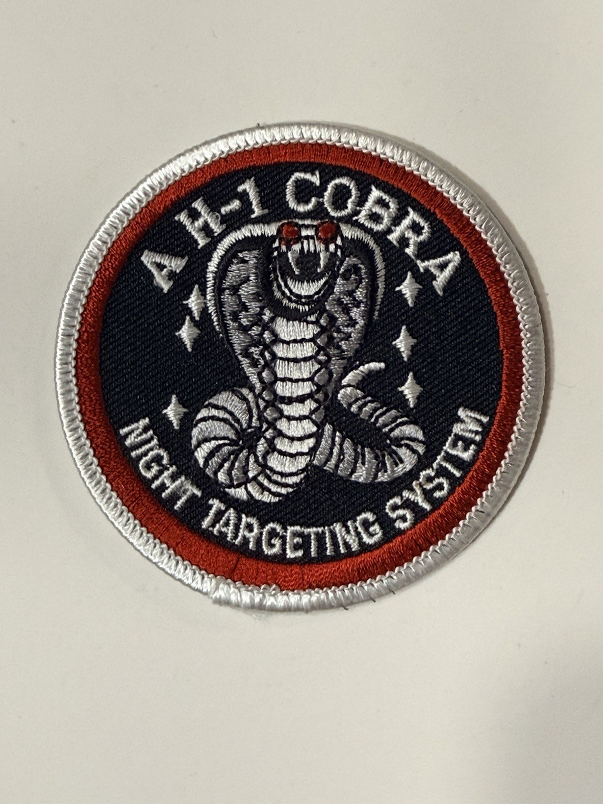 USMC Bell AH-1 Cobra Attack Helicopter Night Targeting System (NTS) Patch USMC Bell AH-1 Cobra Attack Helicopter Night Targeting System (NTS) Patch
