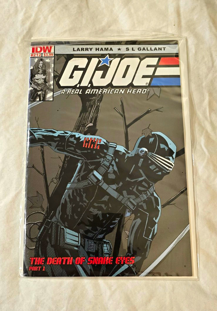 GI Joe A Real American Hero #212 Variant The Death of Snake Eyes Part 1 IDW 2015