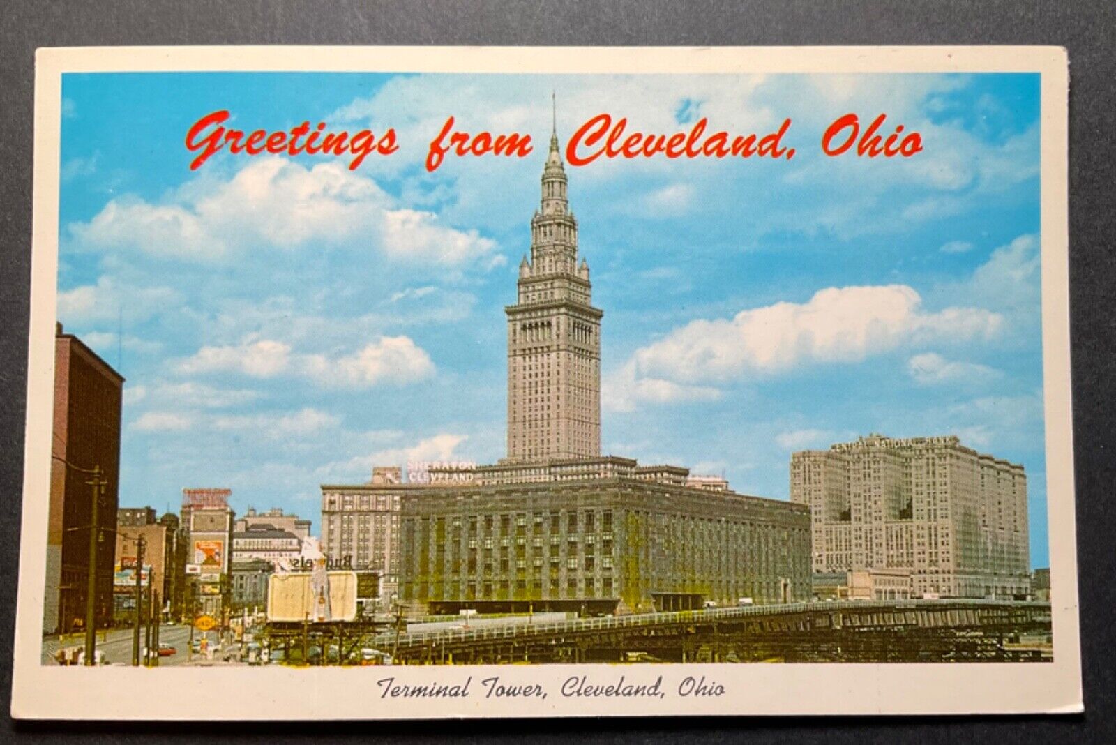 Cleveland Ohio OH Postcard K-19 Terminal Group Skyscraper Fifty-two Stories