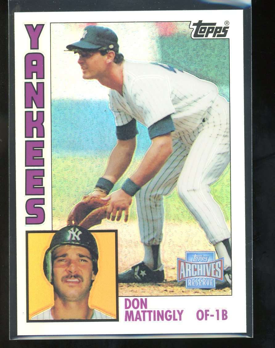 Don Mattingly 2001 Topps Archives Reserve #49 1984 Refractor