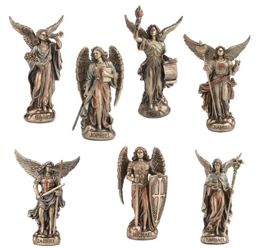 Veronese Design 7 Archangels Figurine Set Michael Gabriel Raphael Uriel 4\ Veronese Design 7 Archangels Figurine Set Michael Gabriel Raphael Uriel 4\