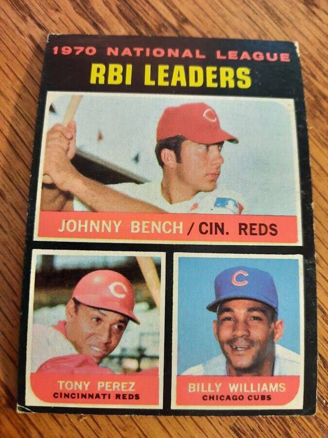 1971 NL RBI LEADERS..JOHNNY BENCH #64~~EX-MT+