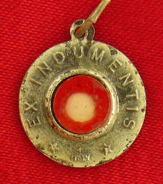 Vintage SAINT RAPHAELA MARIA Relic Medal 3RD CLASS Catholic Relic Cloth Medal