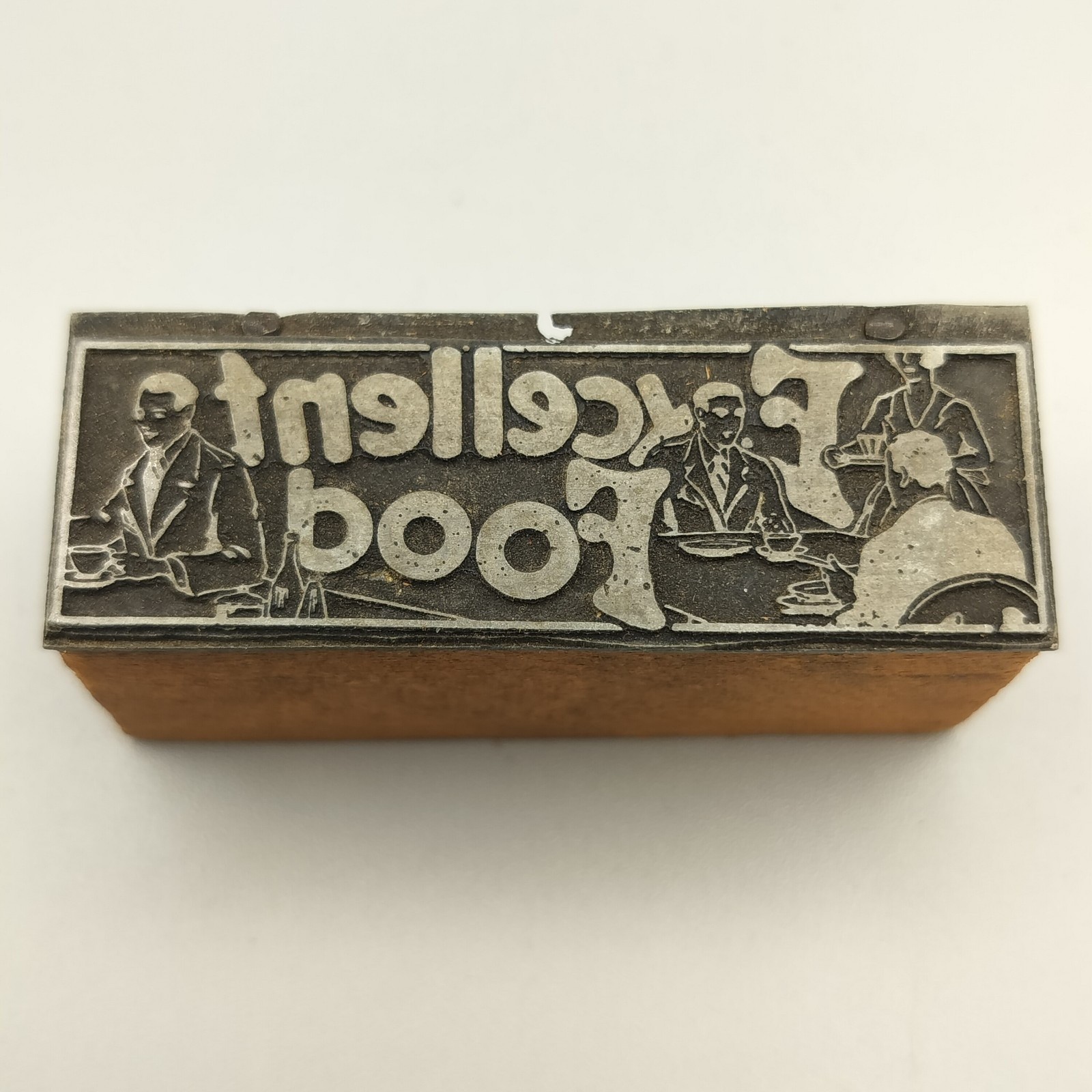 Excellent Food Vintage Printing Letterpress Printers Block Cooking Restaurant Ad Excellent Food Vintage Printing Letterpress Printers Block Cooking Restaurant Ad