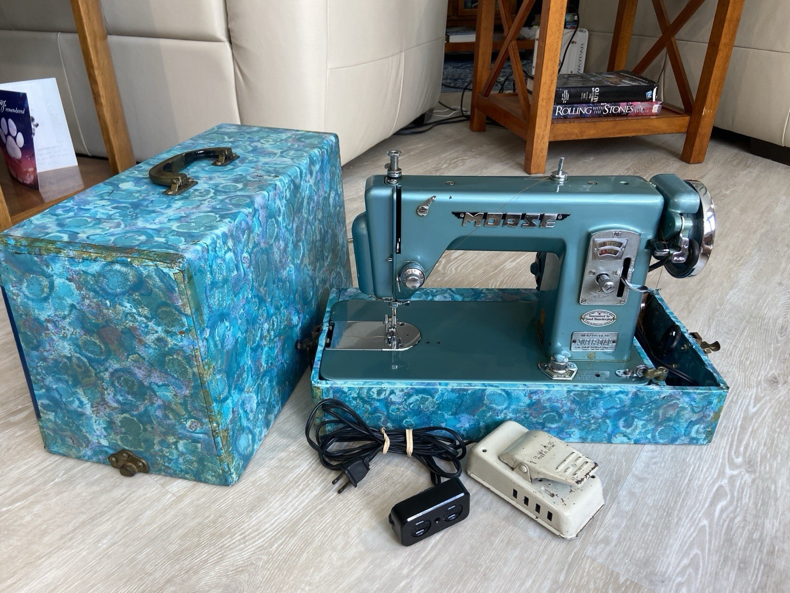 Vintage Morse 5L Sewing Machine Original Carrying Case Read
