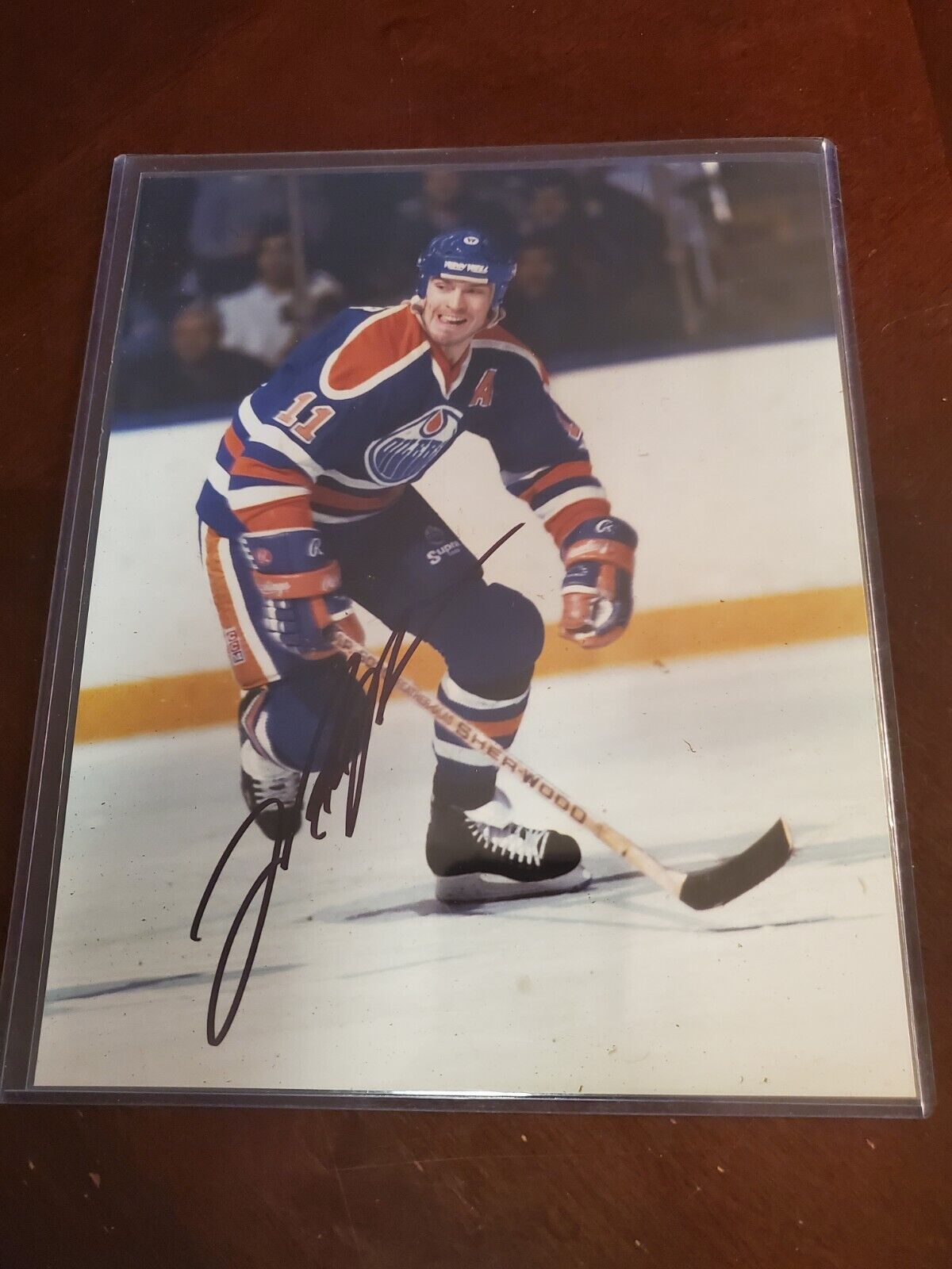 Mark Messier Authentic Autograph 8x10 Photo Auto with COA Edmonton Oilers 