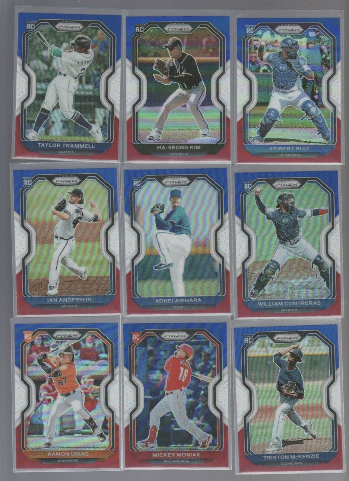 2021 Prizm Panini Baseball **Complete Your Set**  RED WHITE BLUE PRIZM #1-250
