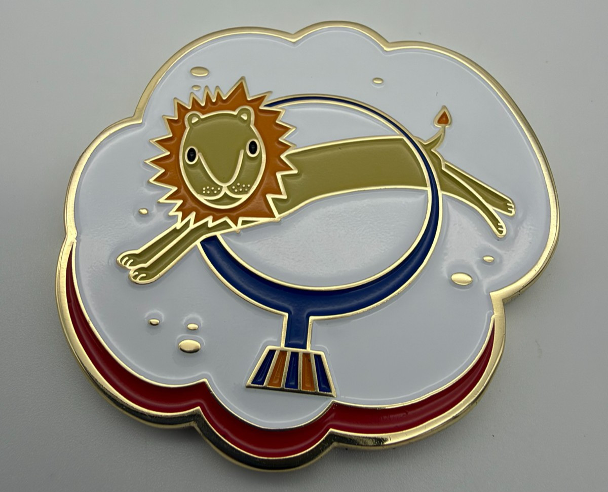 BFC Siegfried Egg Circus Lion Enamel Challenge Coin Breakfast Club EDC