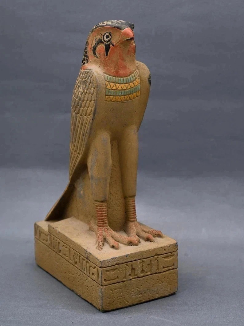 Rare Pharaonic Statue of God Horus : Authentic Ancient Egyptian Artifact 235 BC Rare Pharaonic Statue of God Horus : Authentic Ancient Egyptian Artifact 235 BC