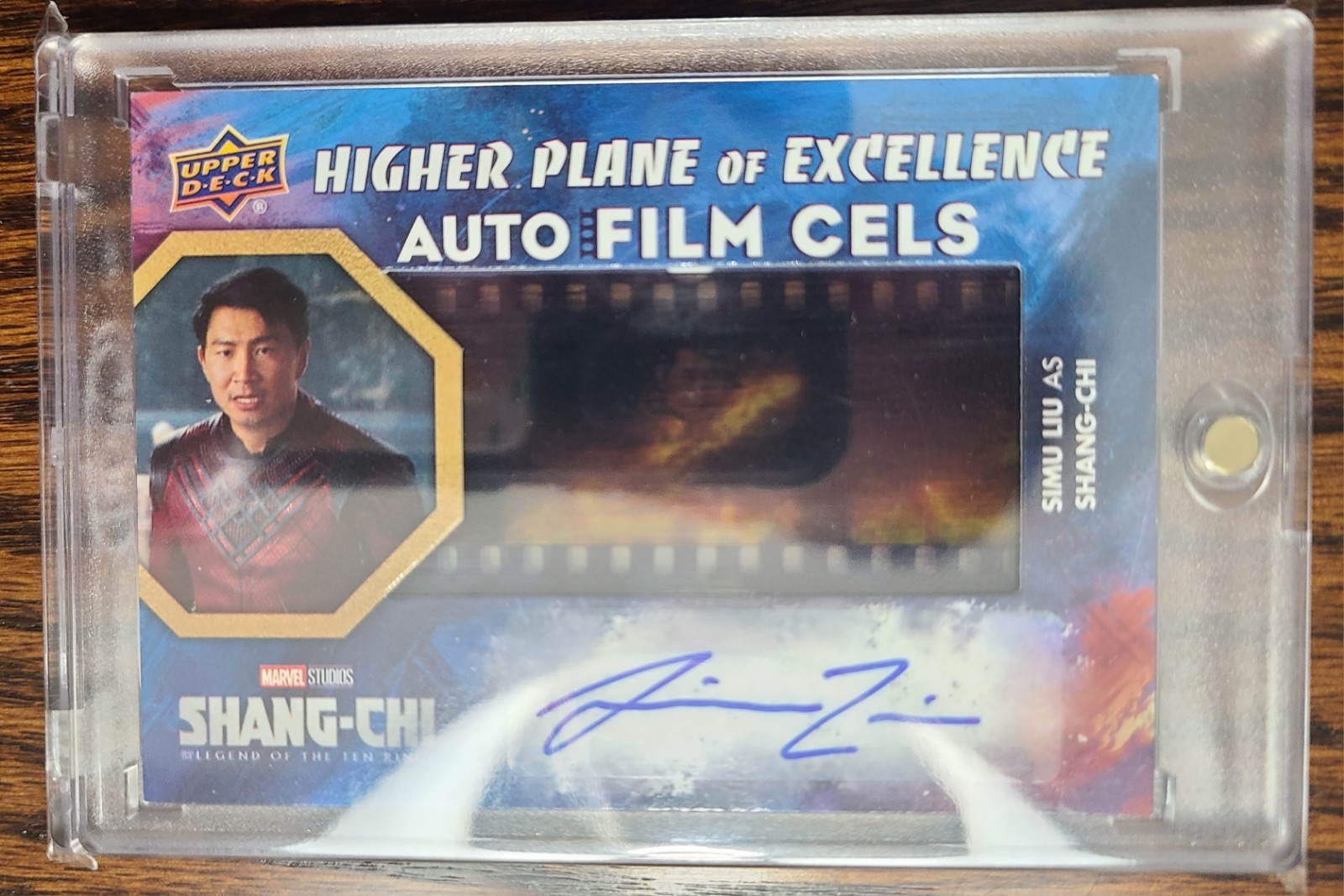 2023 UD Marvel Shang-Chi Ten Rings Simu Liu Higher Plane Film Cel Auto #/100 2023 UD Marvel Shang-Chi Ten Rings Simu Liu Higher Plane Film Cel Auto #/100