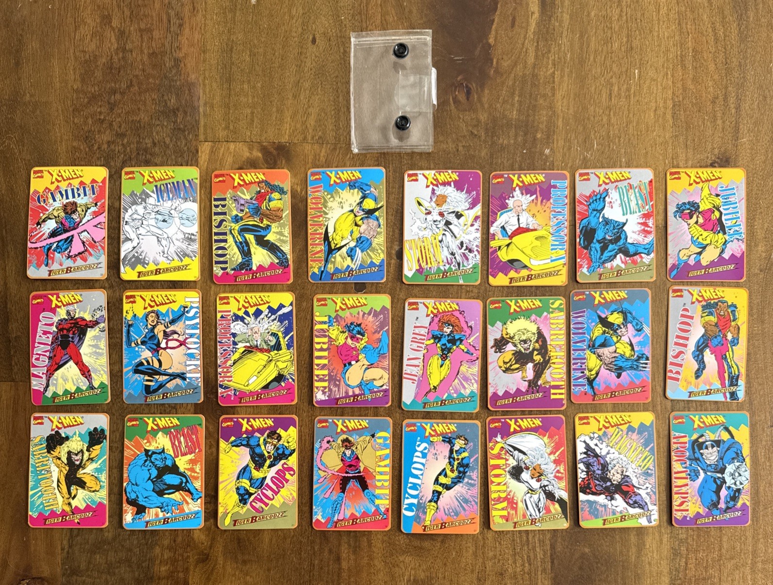 RARE Tiger Barcodzz 1994 Marvel X-Men 24 Card Complete Set Wolverine, Beast Etc RARE Tiger Barcodzz 1994 Marvel X-Men 24 Card Complete Set Wolverine, Beast Etc