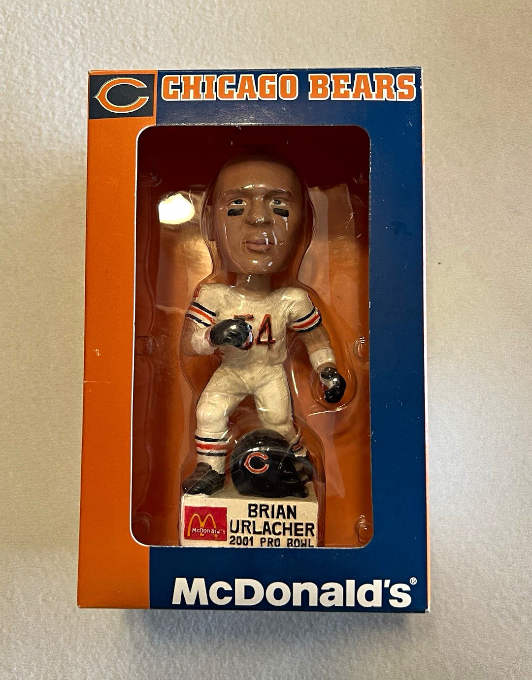 McDonald's Bobble Dreams NFL Chicago Bears Brian Urlacher 2001 Pro Bowl - New McDonald's Bobble Dreams NFL Chicago Bears Brian Urlacher 2001 Pro Bowl - New