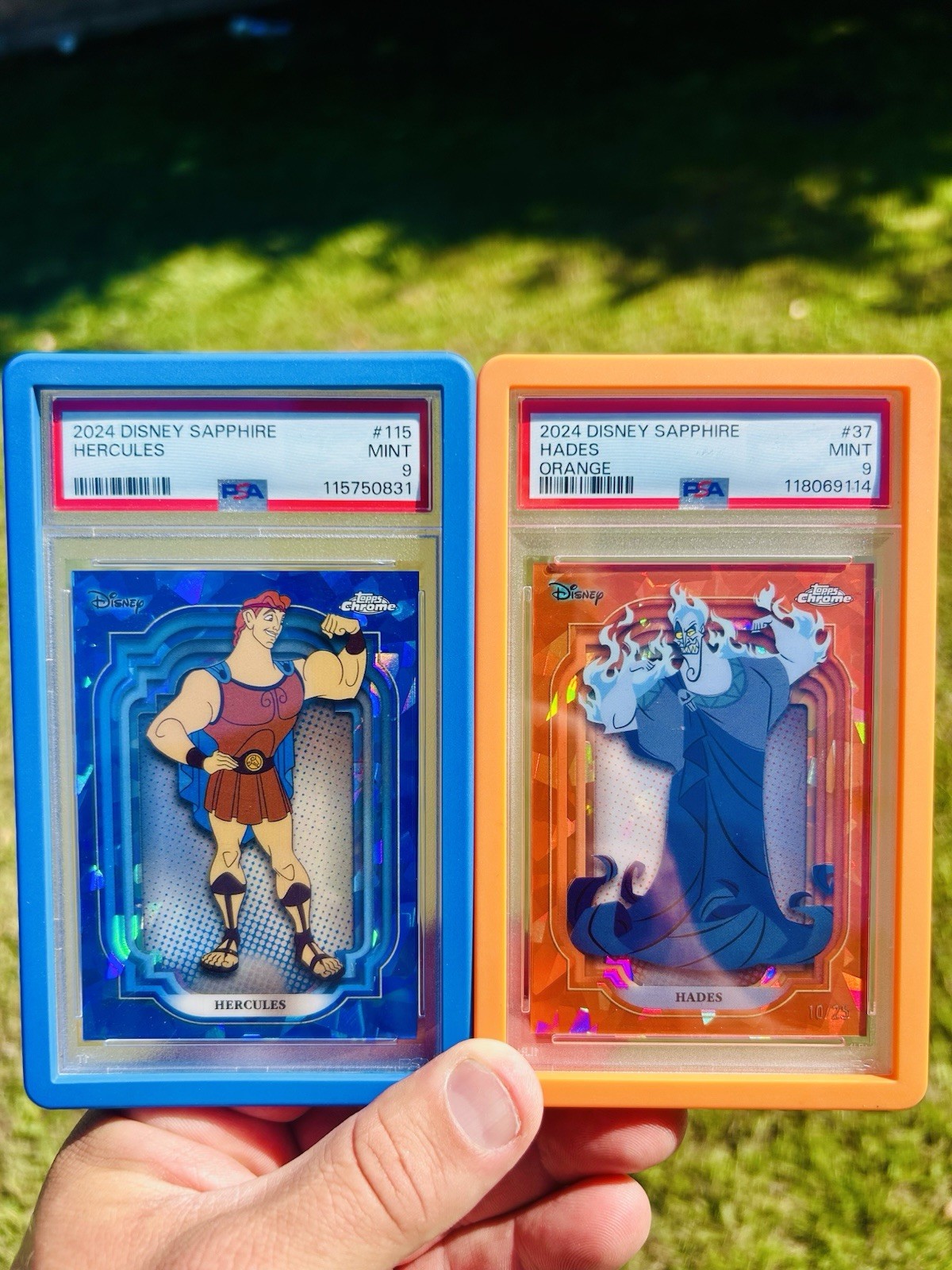 2024 Topps Chrome Disney Sapphire - Hercules PSA 9 - Hades Orange /25 PSA 9 Lot 2024 Topps Chrome Disney Sapphire - Hercules PSA 9 - Hades Orange /25 PSA 9 Lot