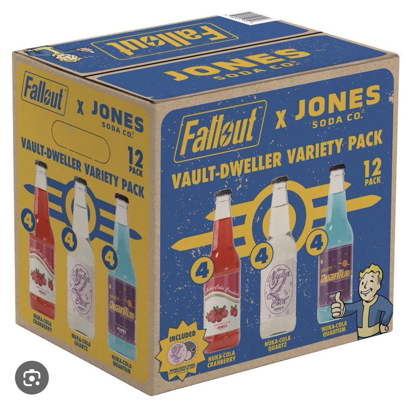 Jones Soda Co. Fallout Vault-Dweller Variety Pack 12-Pack Vault Boy Jones Soda Co. Fallout Vault-Dweller Variety Pack 12-Pack Vault Boy