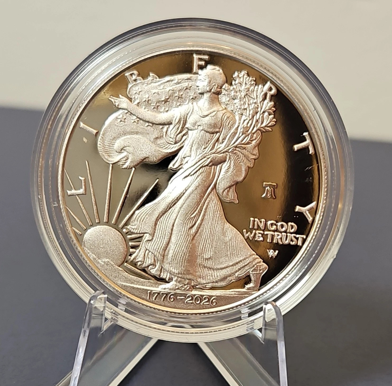 π 1776 - 2026 W SiIver Eagle Proof $1 250th Liberty Bell Privy First Strike π 1776 - 2026 W SiIver Eagle Proof $1 250th Liberty Bell Privy First Strike