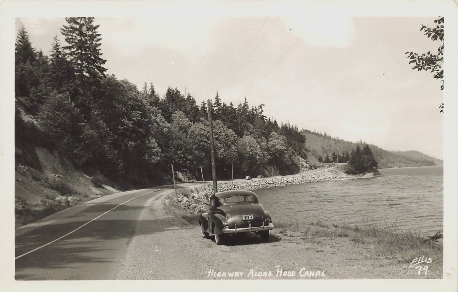 HIGHWAY ALONG MT HOOD CANAL REAL PHOTO POSTCARD PORTLAND OR OREGON 1950s RPPC HIGHWAY ALONG MT HOOD CANAL REAL PHOTO POSTCARD PORTLAND OR OREGON 1950s RPPC