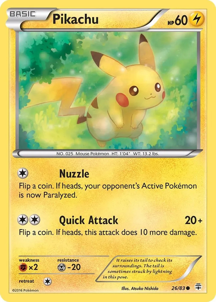 Pokemon Generations Pikachu #26/83 English LP Pokemon Generations Pikachu #26/83 English LP