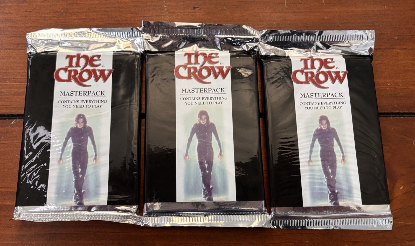1994 The Crow Masterpack Gaming Card Pack New Sealed Lot Of 3 1994 The Crow Masterpack Gaming Card Pack New Sealed Lot Of 3