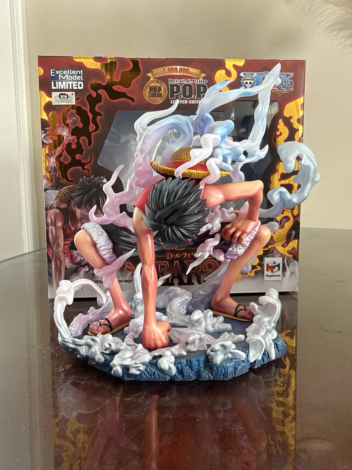 MegaHouse One Piece Monkey D. Luffy Gear 2 POP Limited Edition Figure MegaHouse One Piece Monkey D. Luffy Gear 2 POP Limited Edition Figure